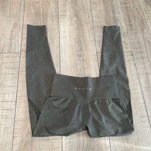 NVGTN Khaki Green Contour Seamless Leggings Size S